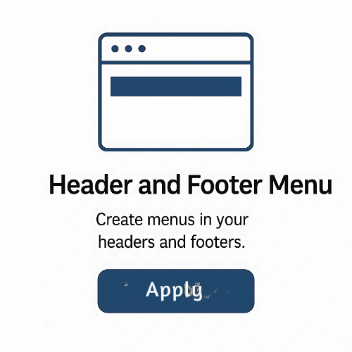 Header and Footer Menu